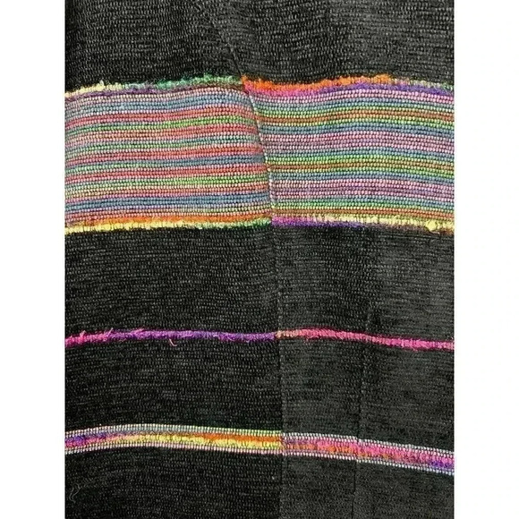 Sag Harbor Full Zip Blazer Vintage Black Multi Stripe ladies size 8 - Picture 3 of 10